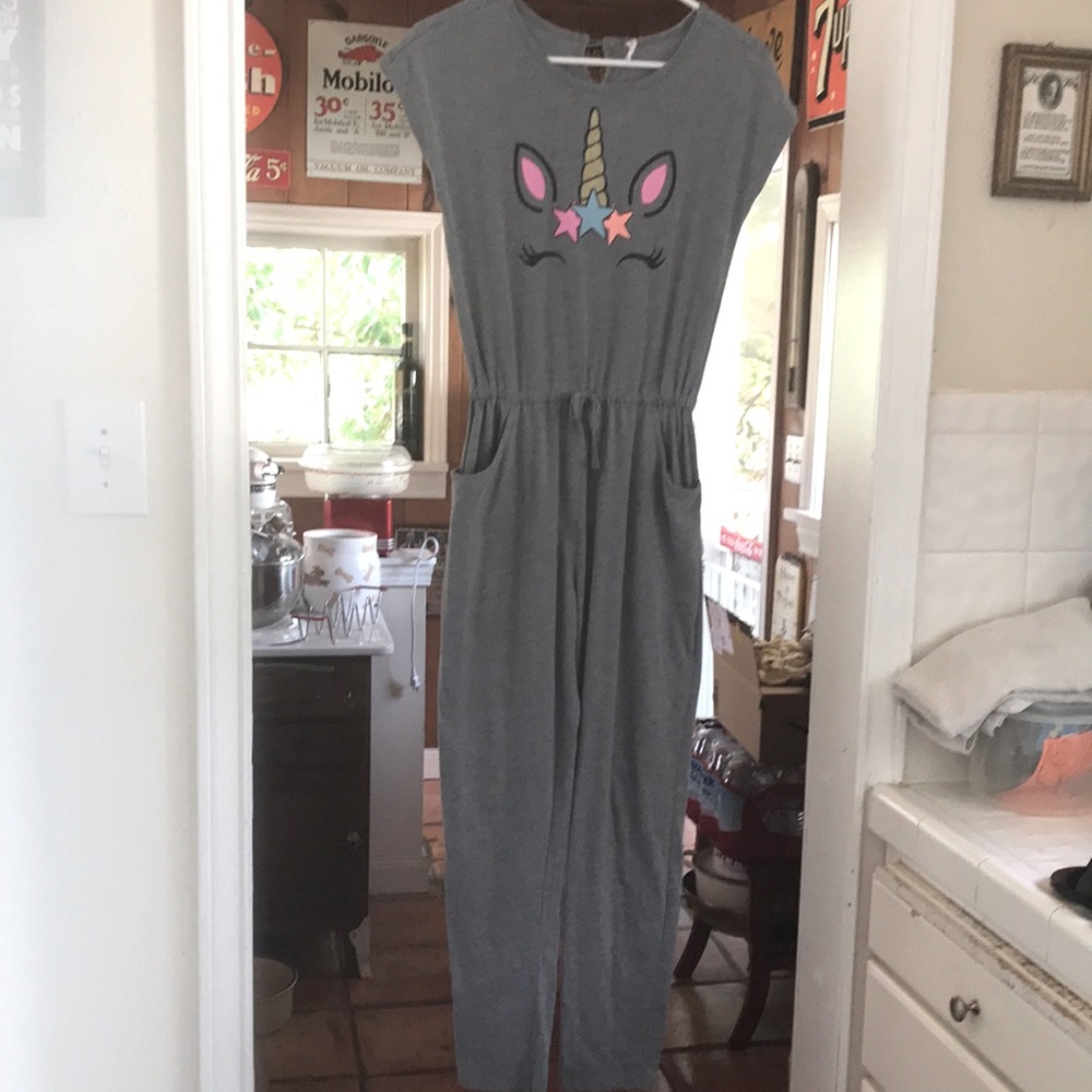 Girls Unicorn jump suit